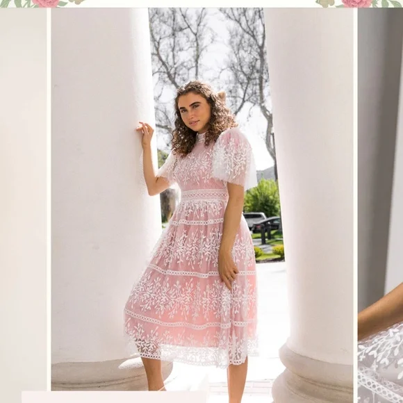 Sicily dress with flutter sleeves - Picture 4 of 4